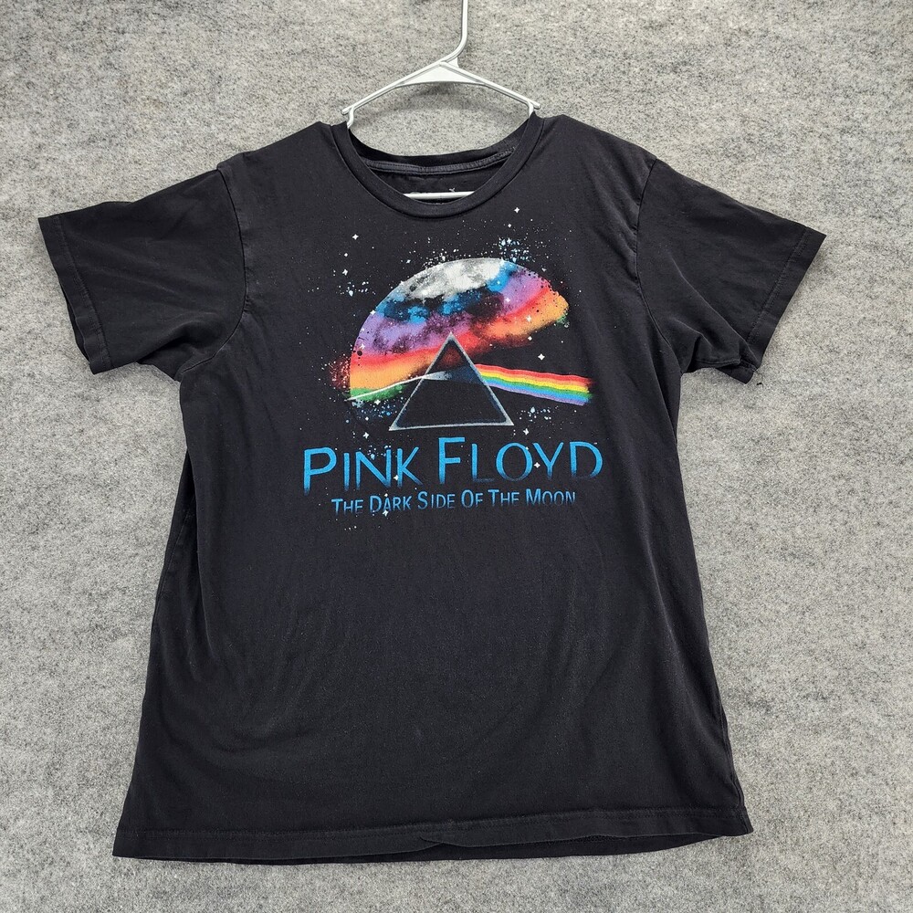 Pink Floyd Shirt Mens Large Short Sleeve Black The Dark Side of the Moon